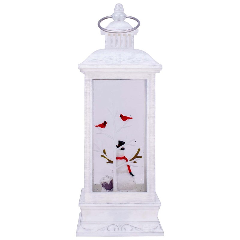 DEMDACO LED Snowman Winter White 12 x 4 Acrylic Christmas Musical Lantern Figurine - Image 3